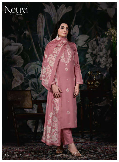 Gucci Netra Cotton Satin Pant Style Suits Wholesaler India