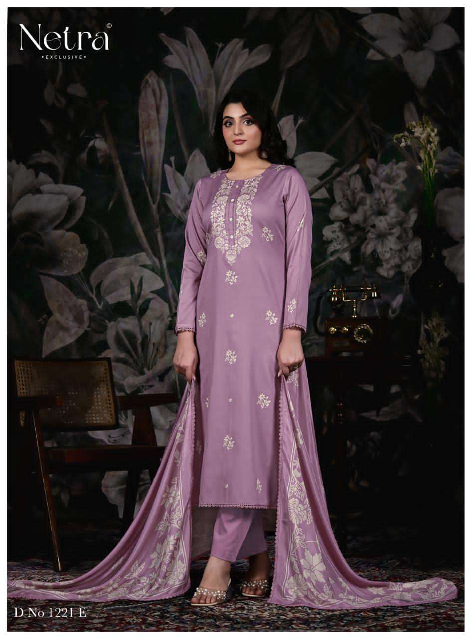Gucci Netra Cotton Satin Pant Style Suits Wholesaler India