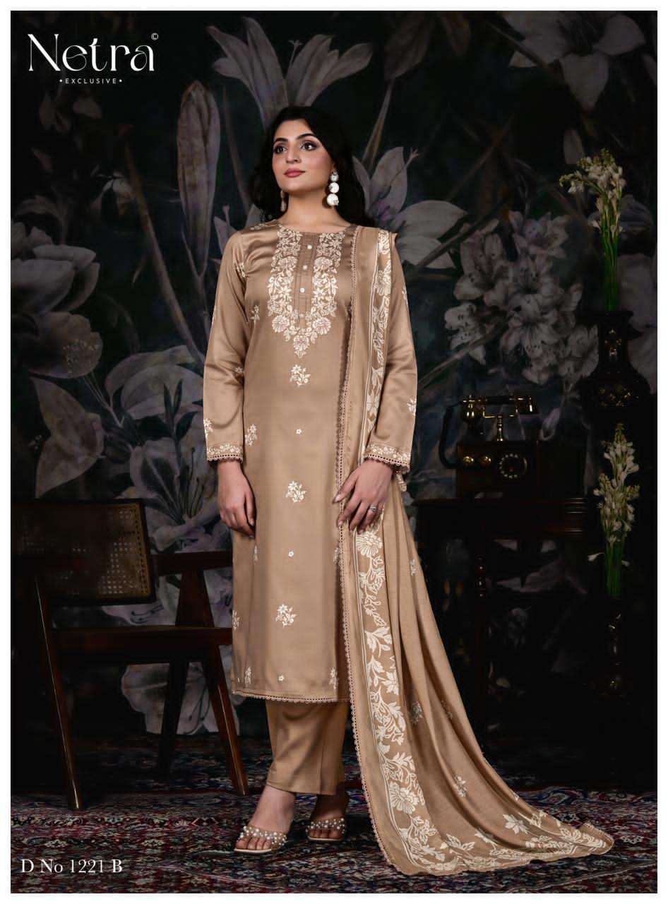 Gucci Netra Cotton Satin Pant Style Suits Wholesaler India