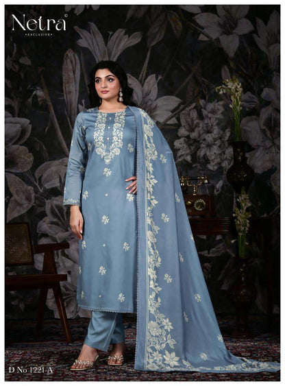 Gucci Netra Cotton Satin Pant Style Suits Wholesaler India