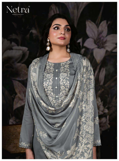 Gucci Netra Cotton Satin Pant Style Suits Wholesaler India