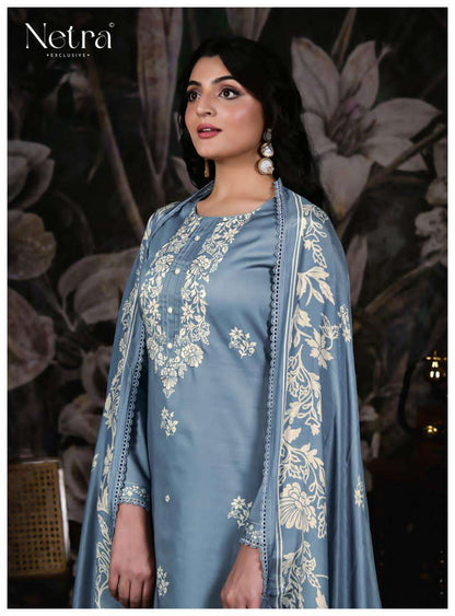 Gucci Netra Cotton Satin Pant Style Suits Wholesaler India