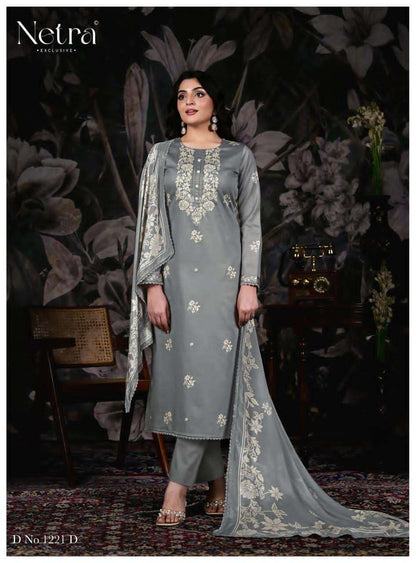 Gucci Netra Cotton Satin Pant Style Suits Wholesaler India