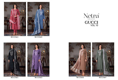 Gucci Vol 10 Netra Cotton Cambric Pant Style Suits Wholesaler Gujarat