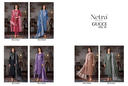 Gucci Vol 10 Netra Cotton Cambric Pant Style Suits Wholesaler Gujarat