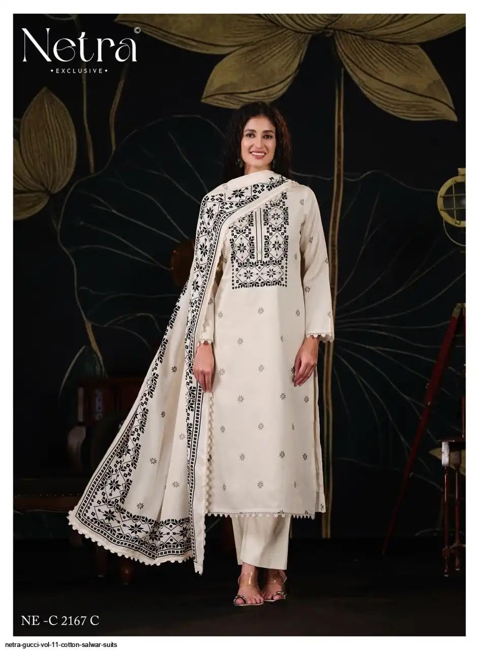 Gucci Vol 11 Netra Cotton Pant Style Suits Manufacturer Ahmedabad