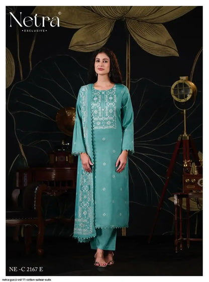 Gucci Vol 11 Netra Cotton Pant Style Suits Manufacturer Ahmedabad