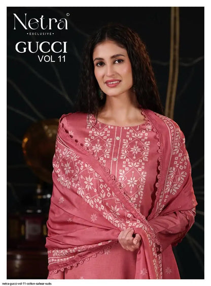 Gucci Vol 11 Netra Cotton Pant Style Suits Manufacturer Ahmedabad