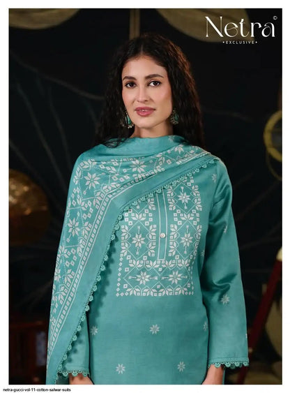 Gucci Vol 11 Netra Cotton Pant Style Suits Manufacturer Ahmedabad