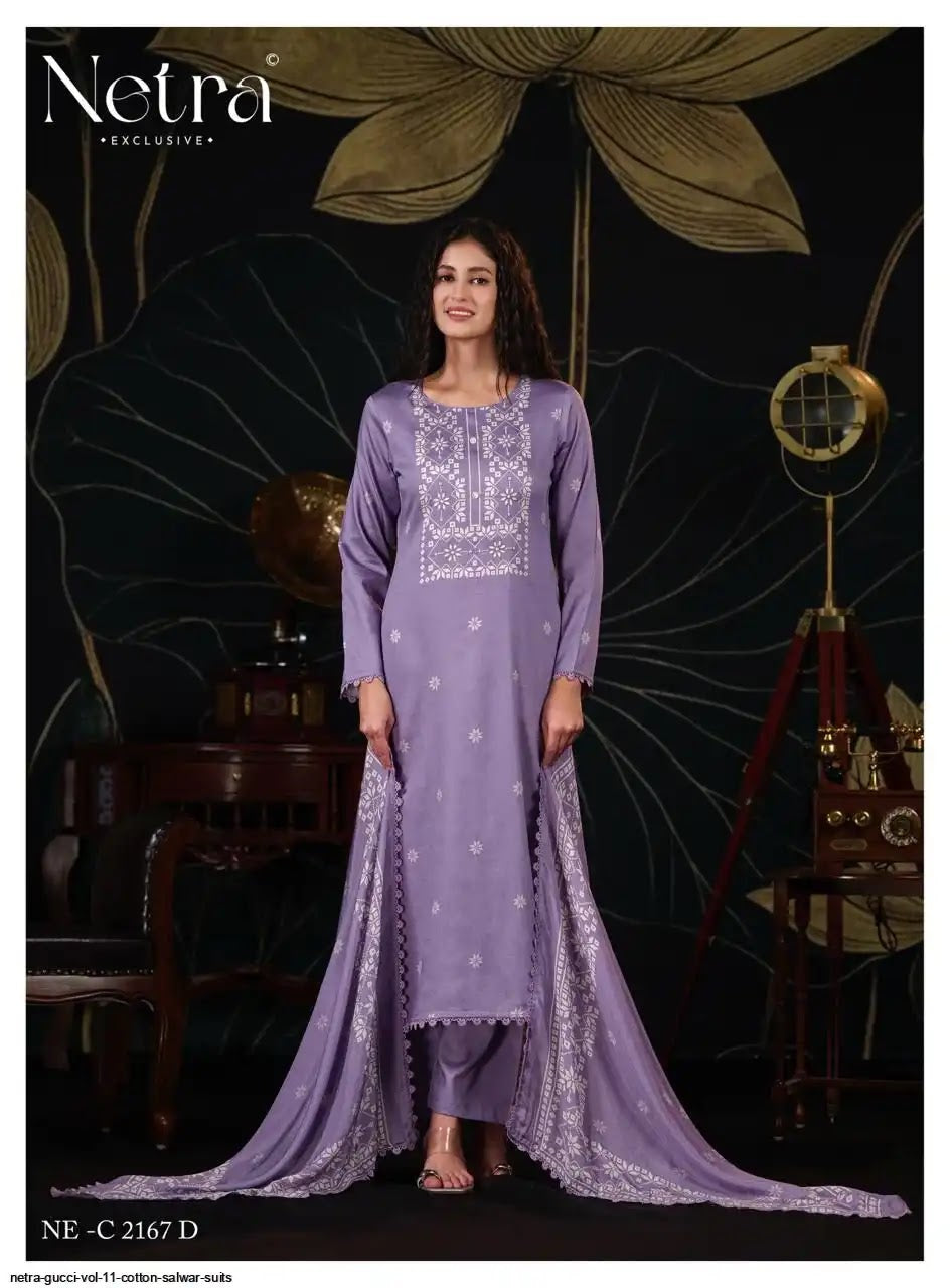 Gucci Vol 11 Netra Cotton Pant Style Suits Manufacturer Ahmedabad