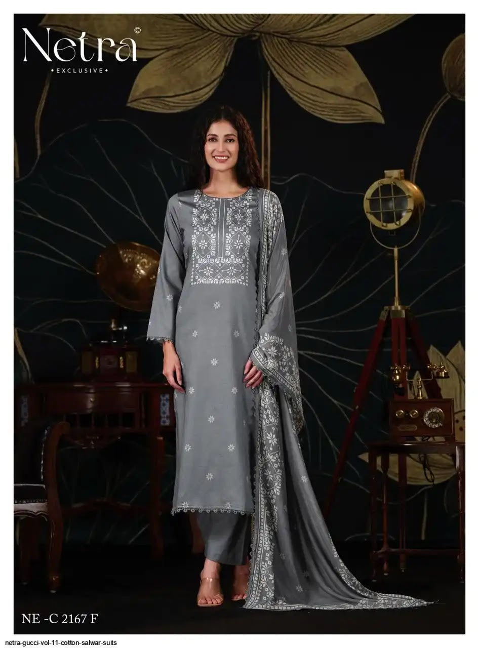 Gucci Vol 11 Netra Cotton Pant Style Suits Manufacturer Ahmedabad