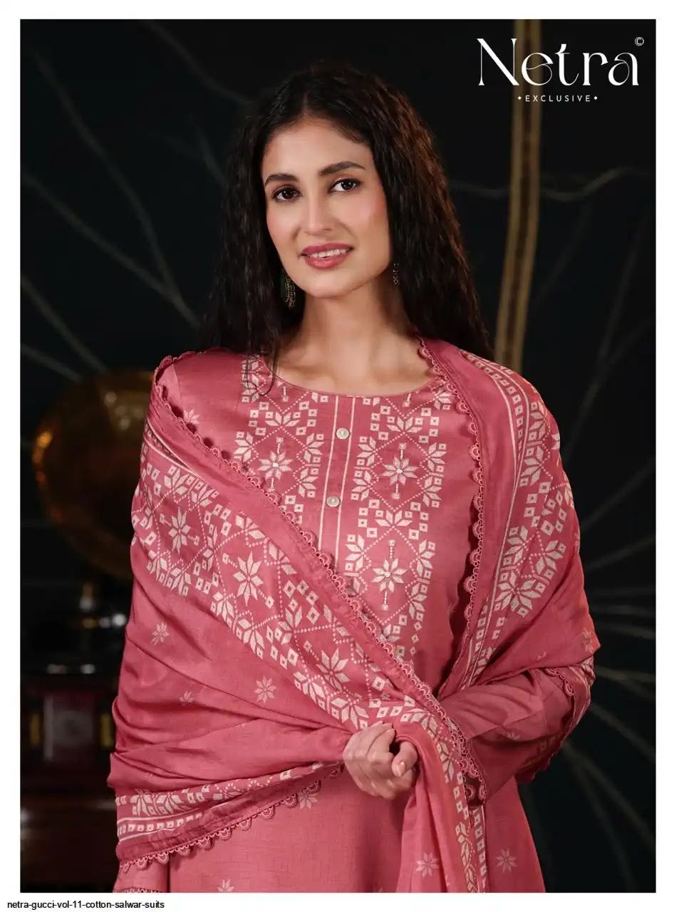 Gucci Vol 11 Netra Cotton Pant Style Suits Manufacturer Ahmedabad