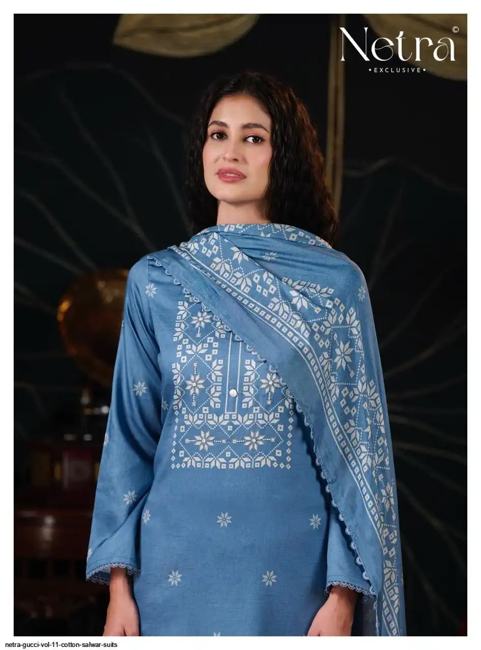 Gucci Vol 11 Netra Cotton Pant Style Suits Manufacturer Ahmedabad