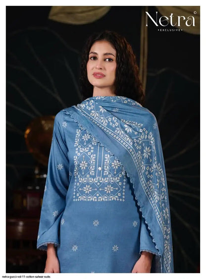 Gucci Vol 11 Netra Cotton Pant Style Suits Manufacturer Ahmedabad