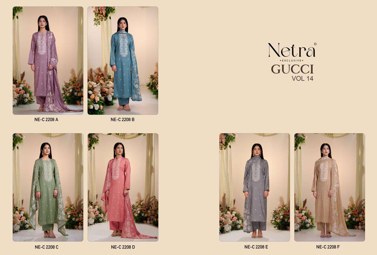 Gucci Vol 14 Netra Cotton Pant Style Suits Exporter