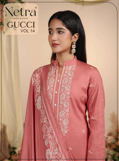 Gucci Vol 14 Netra Cotton Pant Style Suits Exporter