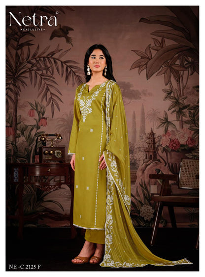 Gucci Vol 3 Netra Cotton Satin Pant Style Suits Supplier Gujarat