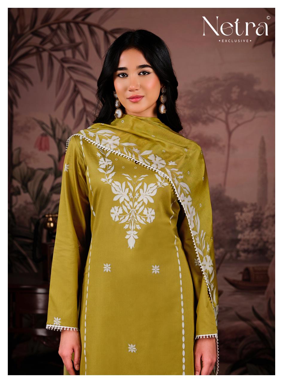 Gucci Vol 3 Netra Cotton Satin Pant Style Suits Supplier Gujarat