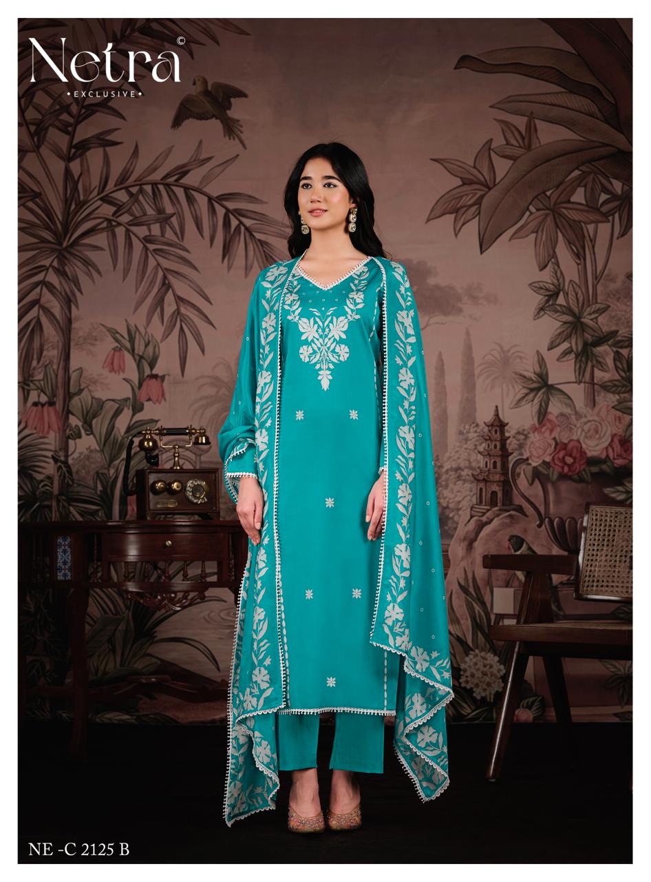 Gucci Vol 3 Netra Cotton Satin Pant Style Suits Supplier Gujarat