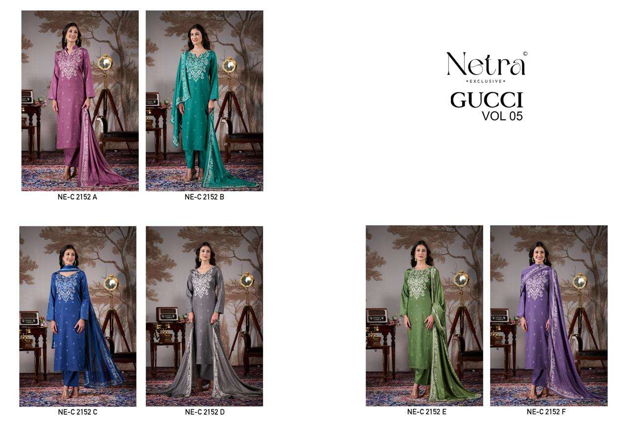 Gucci Vol 5 Netra Cotton Satin Pant Style Suits Supplier