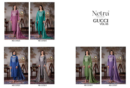 Gucci Vol 5 Netra Cotton Satin Pant Style Suits Supplier