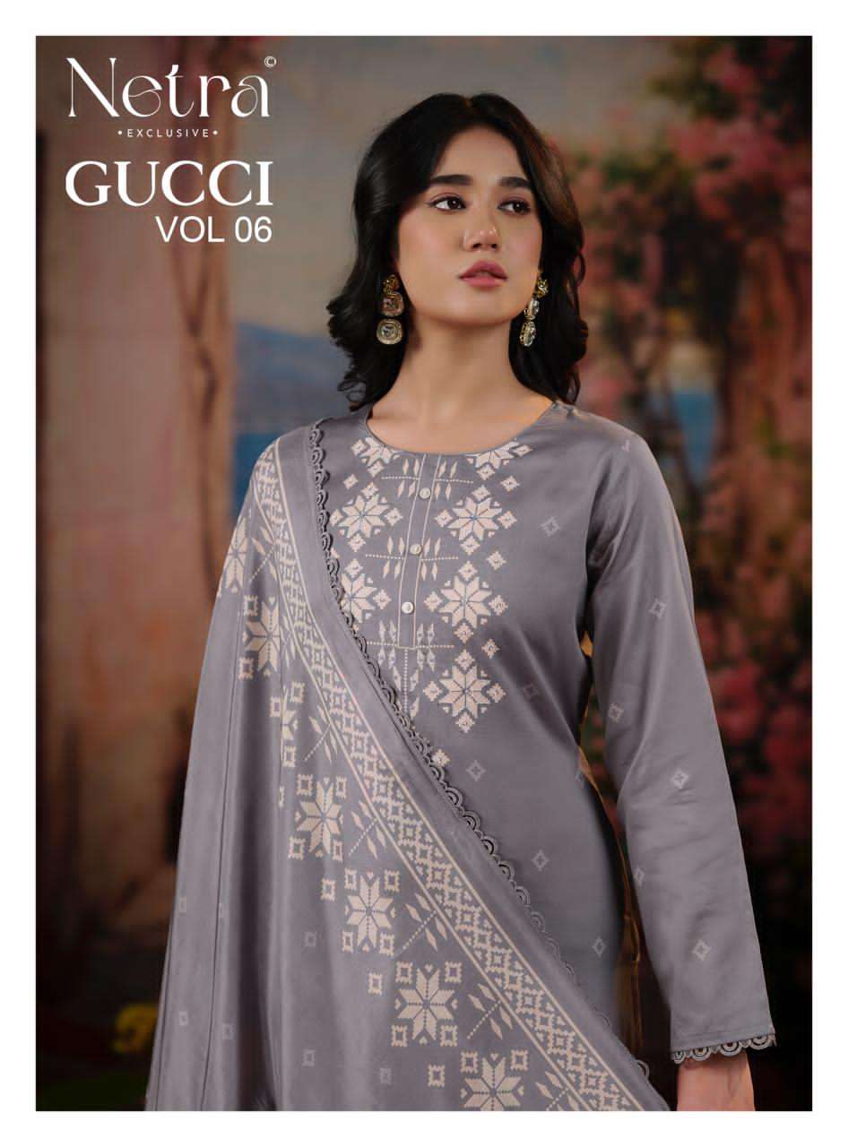 Gucci Vol 6 Netra Cotton Pant Style Suits Supplier Ahmedabad