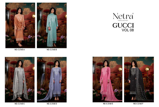 Gucci Vol 8 Netra Cotton Pant Style Suits Wholesaler Ahmedabad