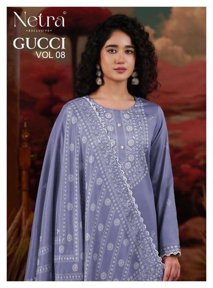 Gucci Vol 8 Netra Cotton Pant Style Suits Wholesaler Ahmedabad