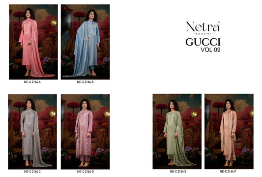 Gucci Vol 9 Netra Cotton Pant Style Suits Wholesale Rate