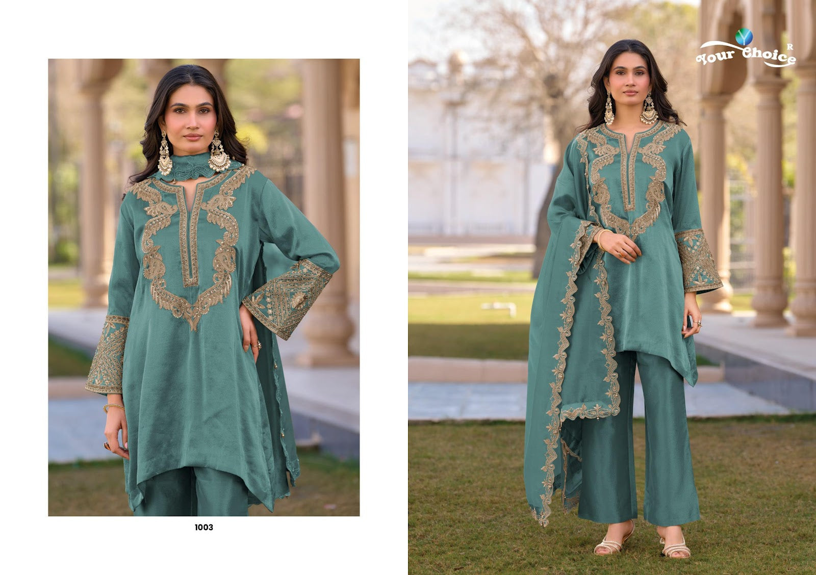 Gucci Your Choice Silk Pakistani Readymade Suits Wholesale Price