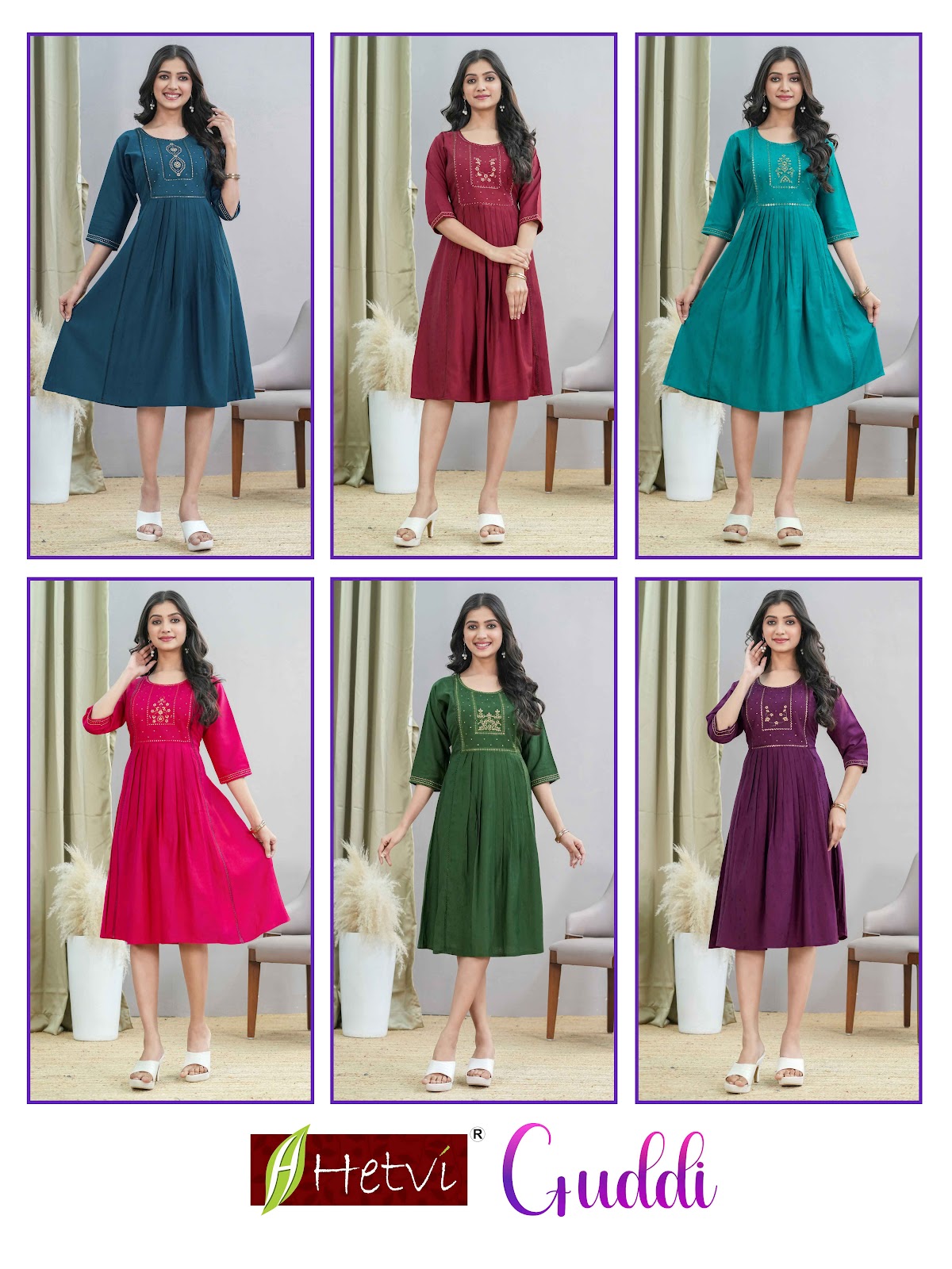 Guddi Hetvi Gadwal Anarkali Kurtis Wholesale Price