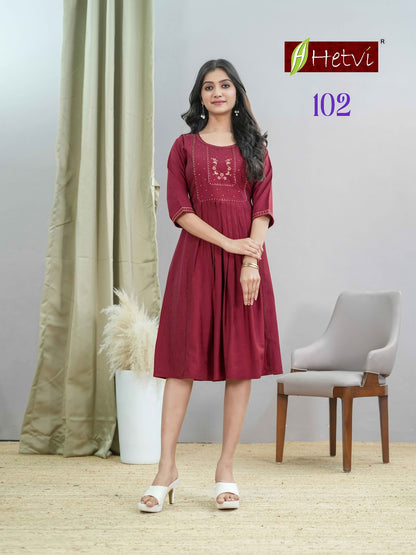Guddi Hetvi Gadwal Anarkali Kurtis Wholesale Price