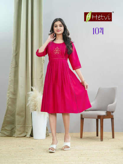Guddi Hetvi Gadwal Anarkali Kurtis Wholesale Price