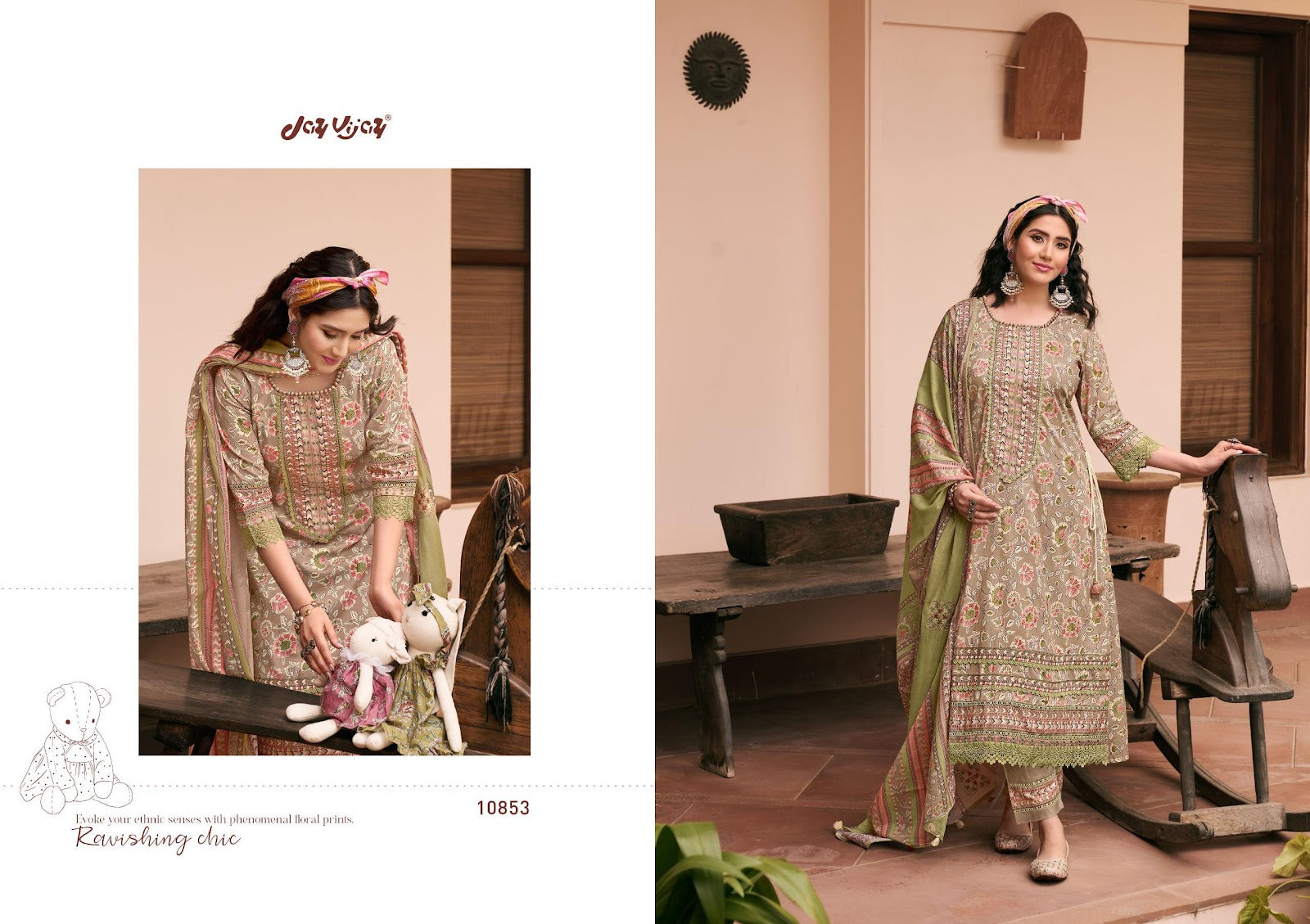 Gudia Jay Vijay Cotton Pant Style Suits Wholesaler