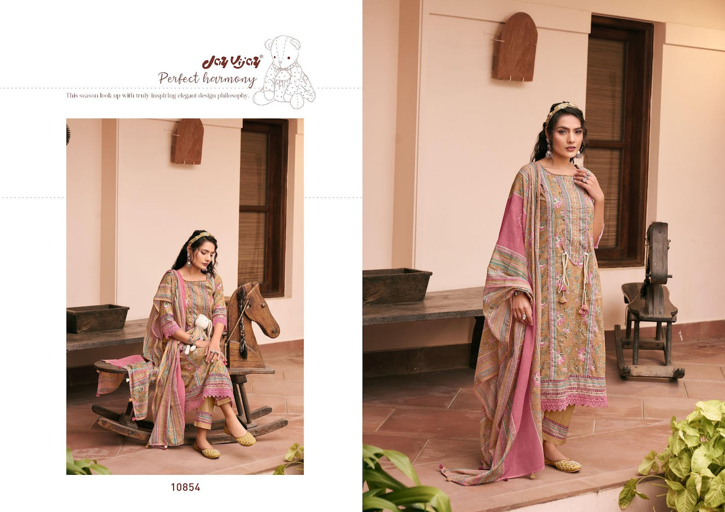 Gudia Jay Vijay Cotton Pant Style Suits Wholesaler