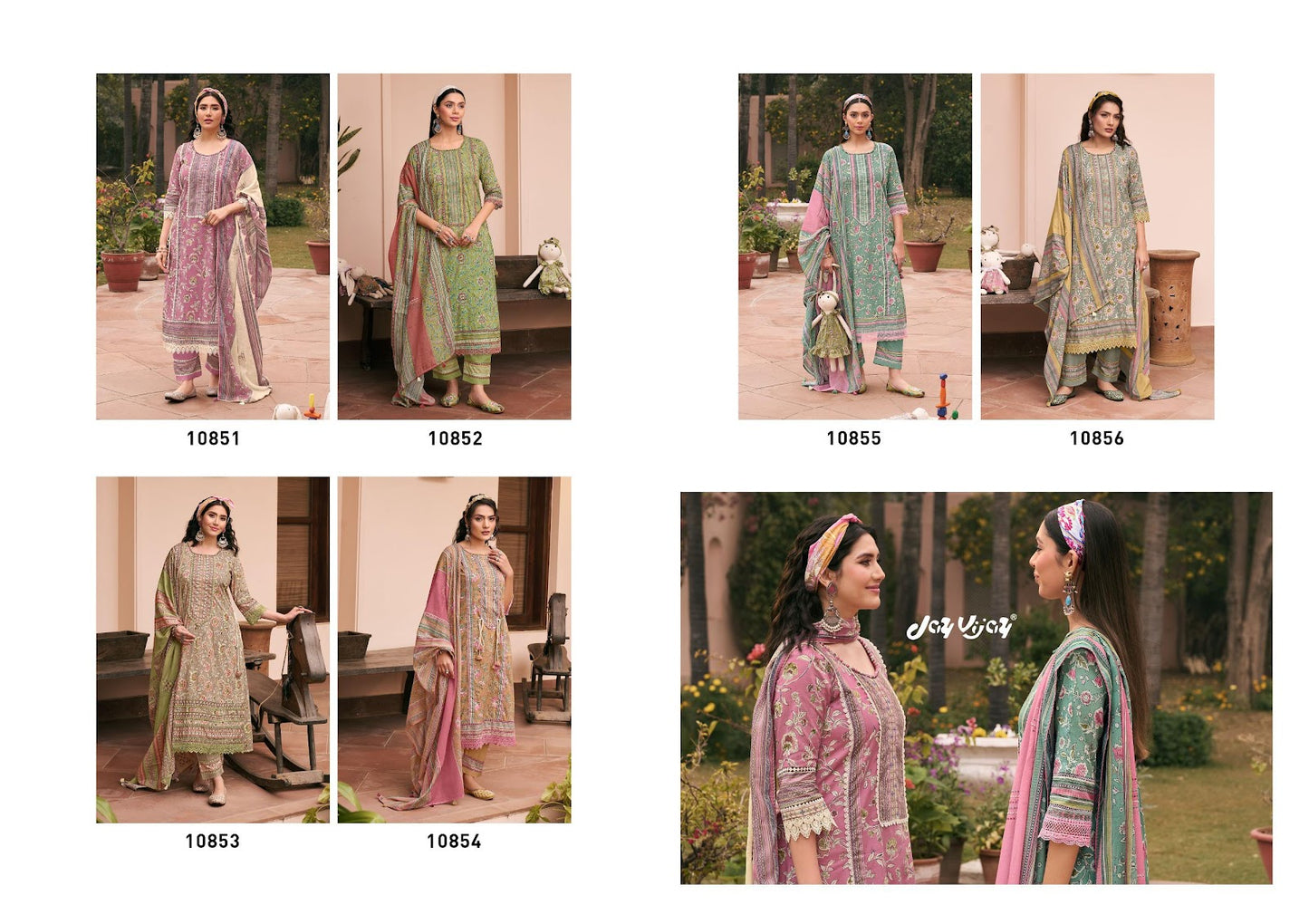 Gudia Jay Vijay Cotton Pant Style Suits Wholesaler