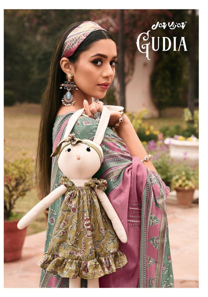 Gudia Jay Vijay Cotton Pant Style Suits Wholesaler