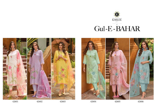 Gul-E-Bahar Kailee Fashion Pure Cotton Readymade Pant Style Suits