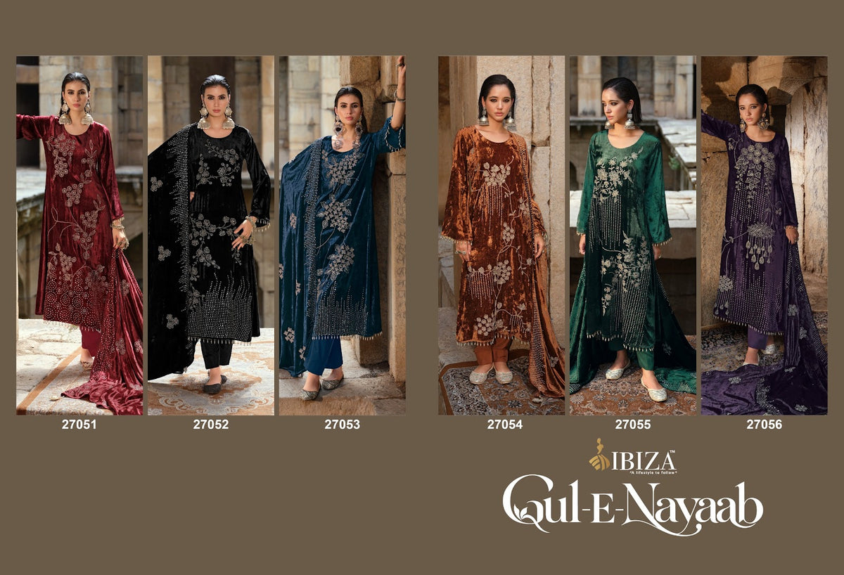 Gul-E-Nayaab Ibiza Viscose Velvet Suits Wholesale Price