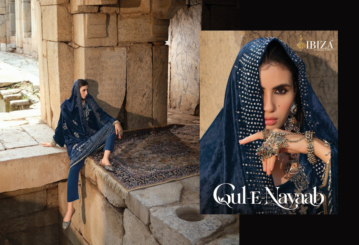 Gul-E-Nayaab Ibiza Viscose Velvet Suits Wholesale Price