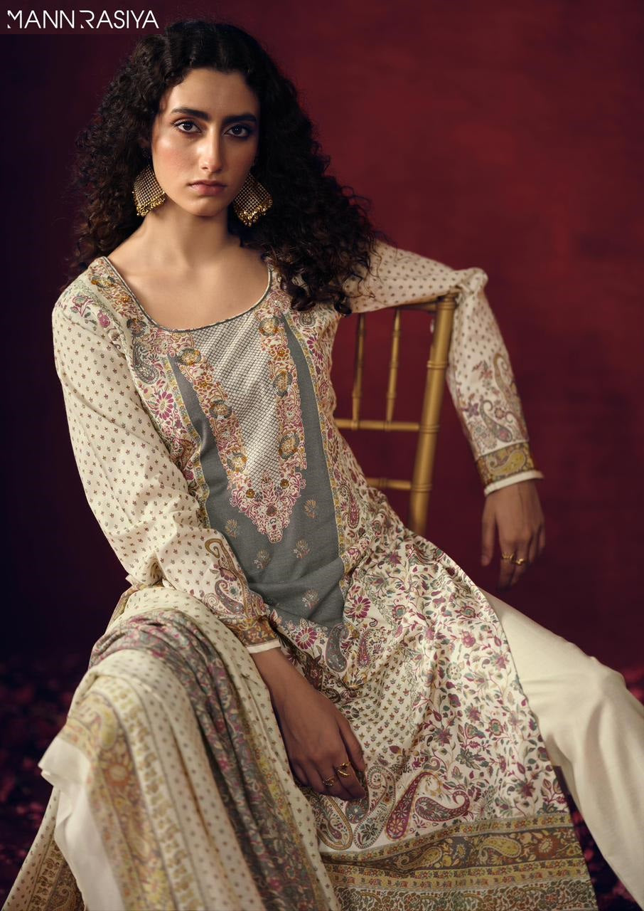 Gul Baagh Mannrasiya Cambric Cotton Pakistani Salwar Suits Wholesale Rate