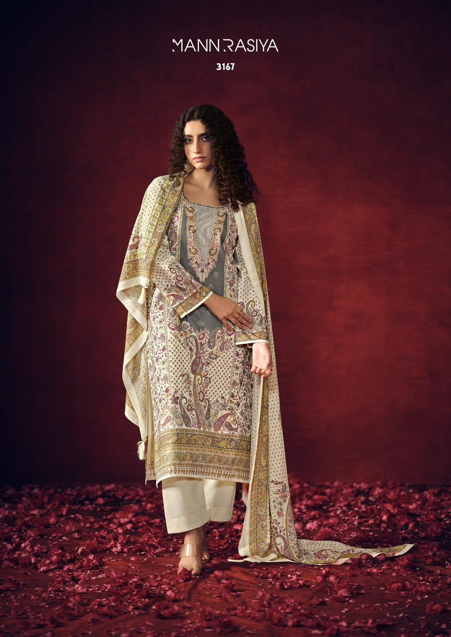 Gul Baagh Mannrasiya Cambric Cotton Pakistani Salwar Suits Wholesale Rate