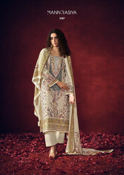 Gul Baagh Mannrasiya Cambric Cotton Pakistani Salwar Suits Wholesale Rate