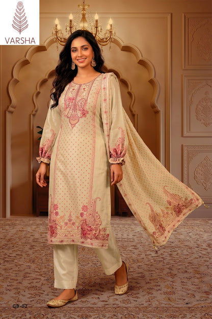 Gul Bagh Varshaa Viscose Pant Style Suits Supplier India
