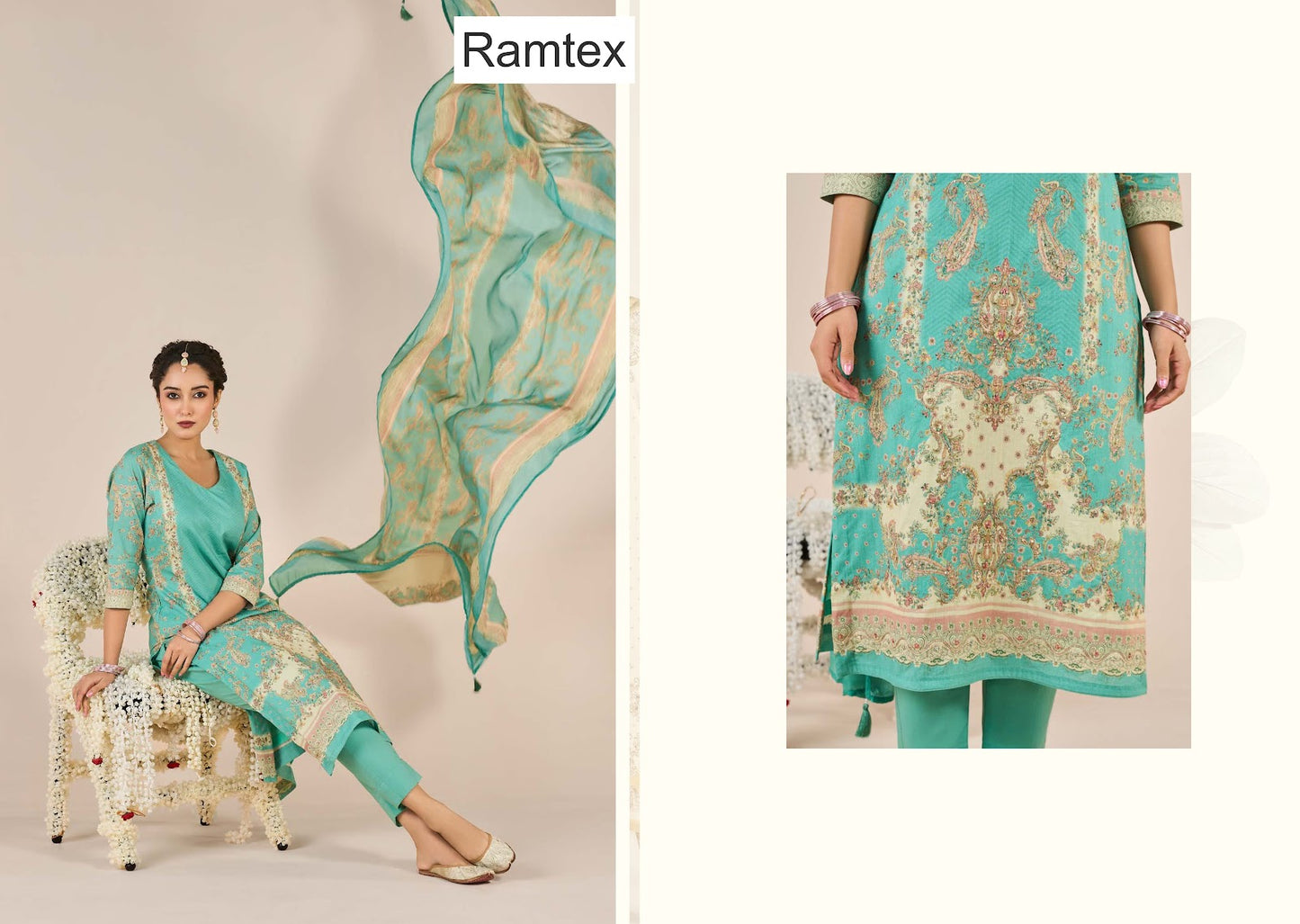 Gul Bahaar Ramtex Cotton Pakistani Salwar Suits Supplier
