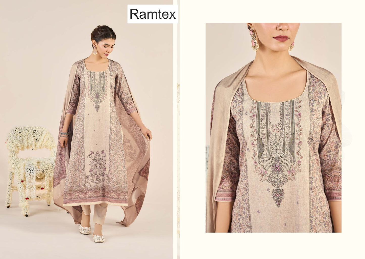 Gul Bahaar Ramtex Cotton Pakistani Salwar Suits Supplier