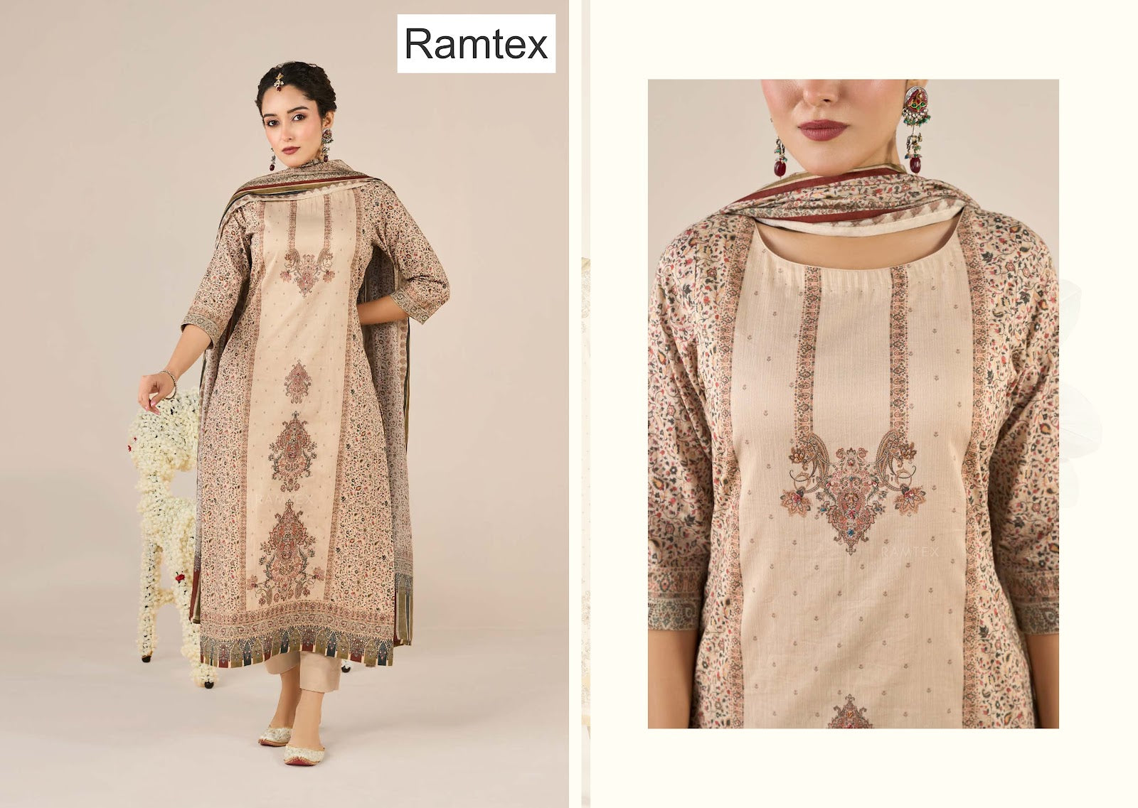 Gul Bahaar Ramtex Cotton Pakistani Salwar Suits Supplier