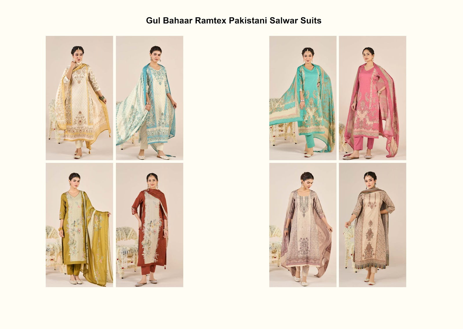 Gul Bahaar Ramtex Cotton Pakistani Salwar Suits Supplier