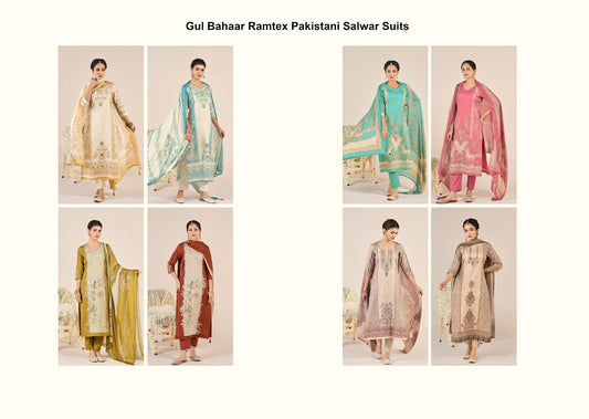 Gul Bahaar Ramtex Cotton Pakistani Salwar Suits Supplier
