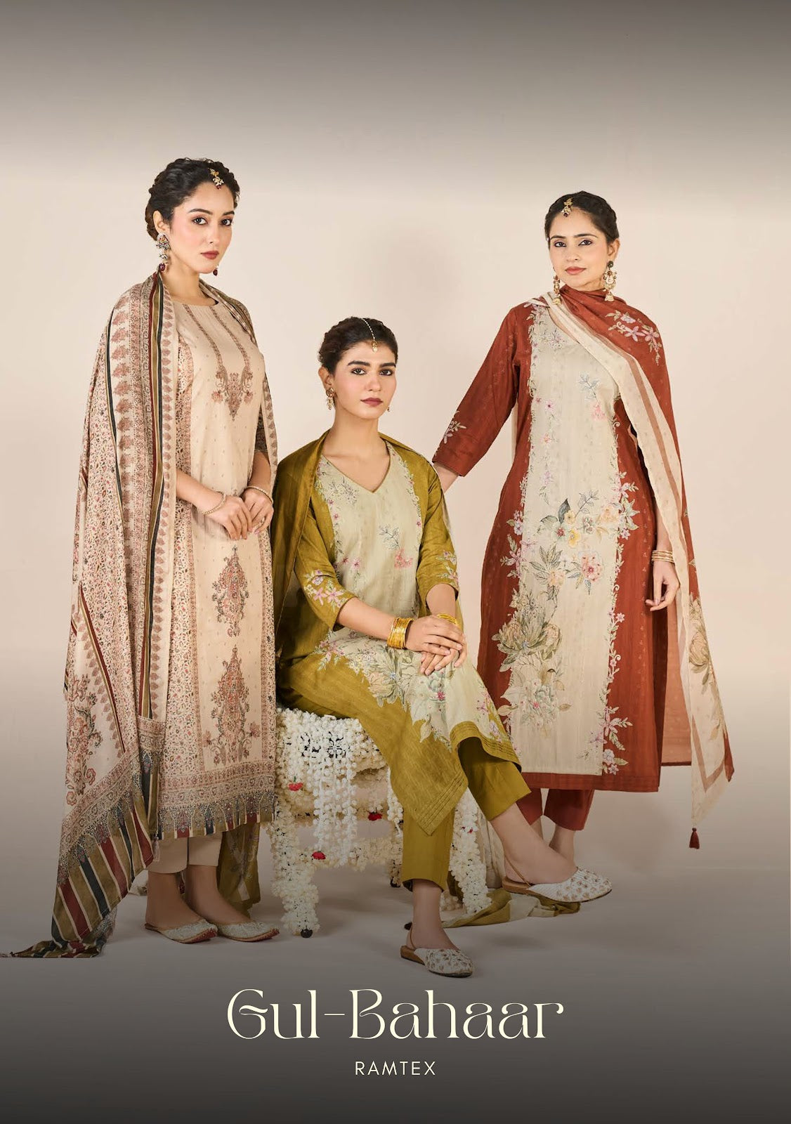 Gul Bahaar Ramtex Cotton Pakistani Salwar Suits Supplier